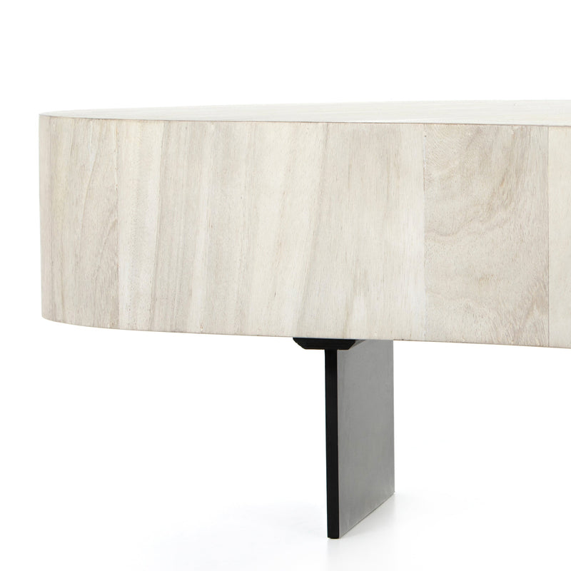 Avett Bleached Coffee Table Tall Piece | ready to ship!