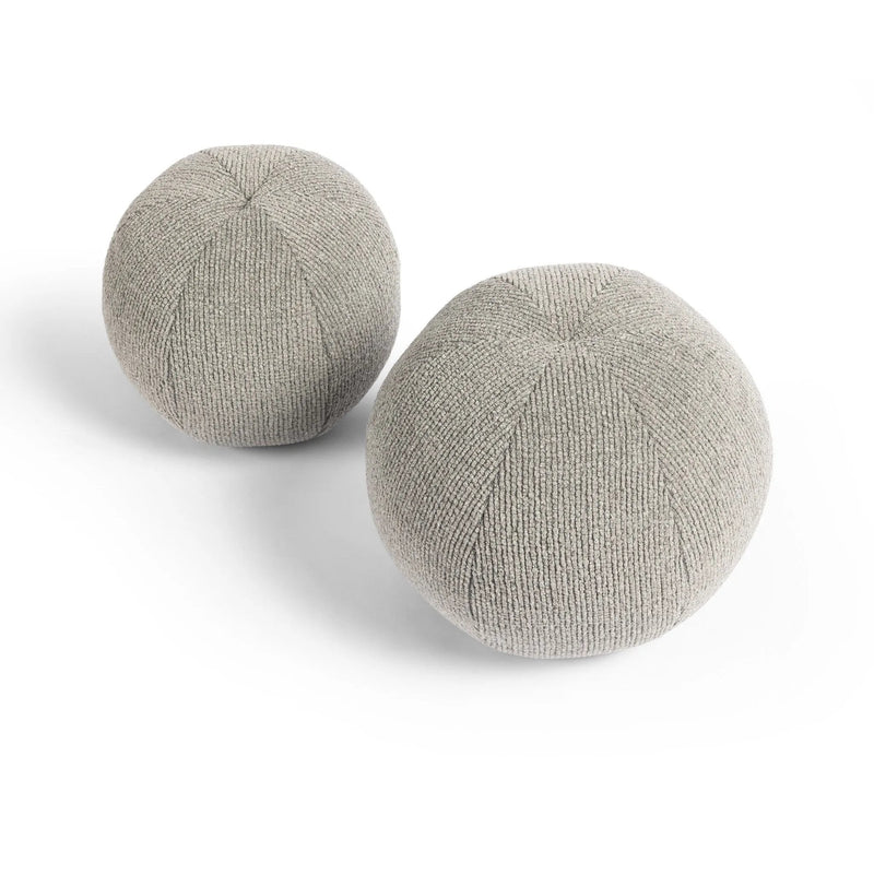 Balle Leto Grey Outdoor Pillow, Set Of 2 | ready to ship!