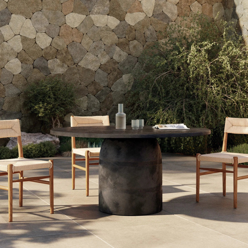 Basil Aged Grey Outdoor Dining Table | shipping 6/3/2025