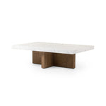 Bellamy White Carrera Marble Rectangular Coffee Table | ready to ship!