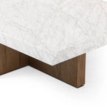 Bellamy White Carrera Marble Rectangular Coffee Table | ready to ship!