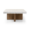 Bellamy White Carrera Marble Rectangular Coffee Table | ready to ship!