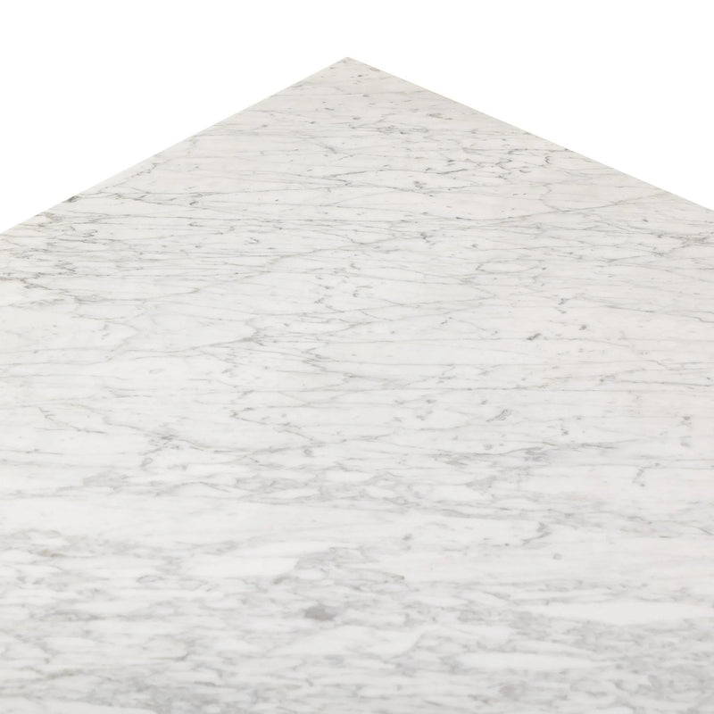 Bellamy White Carrera Marble Square Coffee Table | ready to ship!