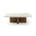 Bellamy White Carrera Marble Square Coffee Table | ready to ship!