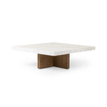 Bellamy White Carrera Marble Square Coffee Table | ready to ship!