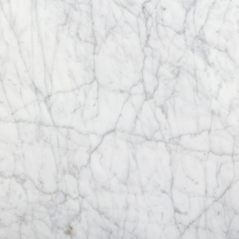 Bellamy White Carrera Marble End Table | ready to ship!
