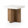 Bellamy White Carrera Marble End Table | ready to ship!