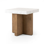 Bellamy White Carrera Marble End Table | ready to ship!