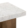 Bellamy White Carrera Marble End Table | ready to ship!