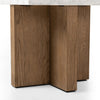 Bellamy White Carrera Marble End Table | ready to ship!