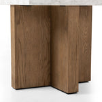 Bellamy White Carrera Marble End Table | ready to ship!