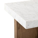 Bellamy White Carrera Marble End Table | ready to ship!