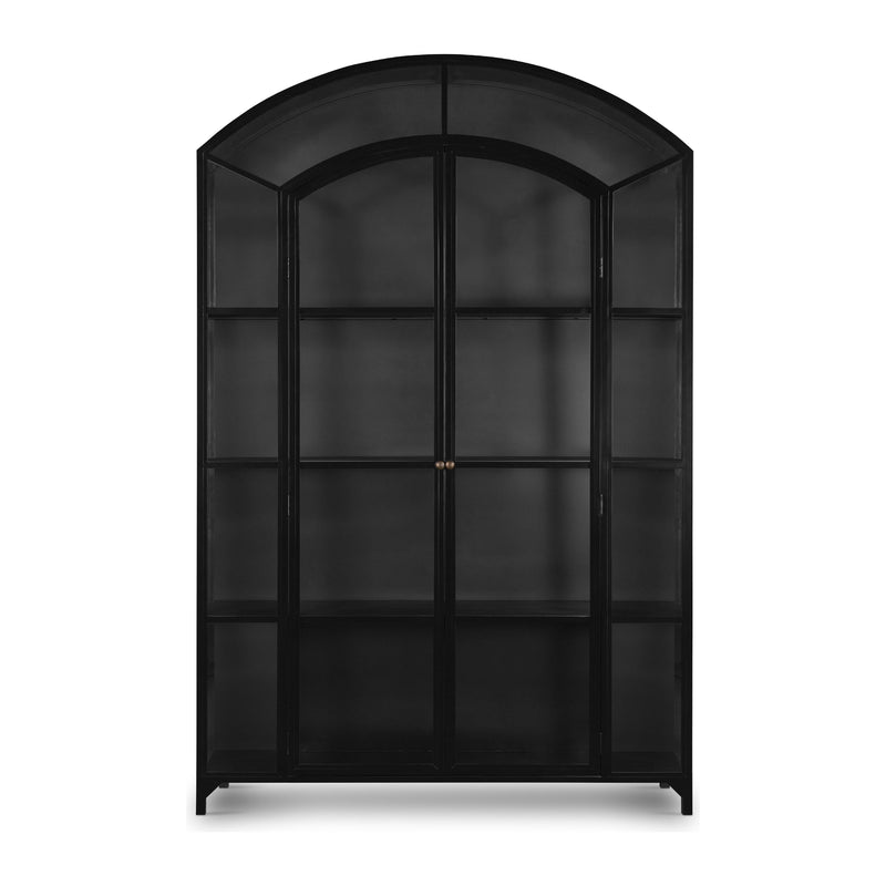 Belmont Black Wide Metal Cabinet | ready to ship!