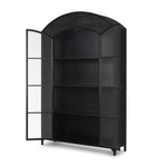 Belmont Black Wide Metal Cabinet | ready to ship!