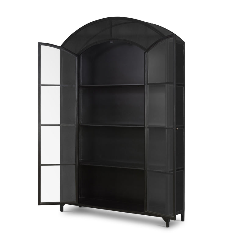 Belmont Black Wide Metal Cabinet | ready to ship!