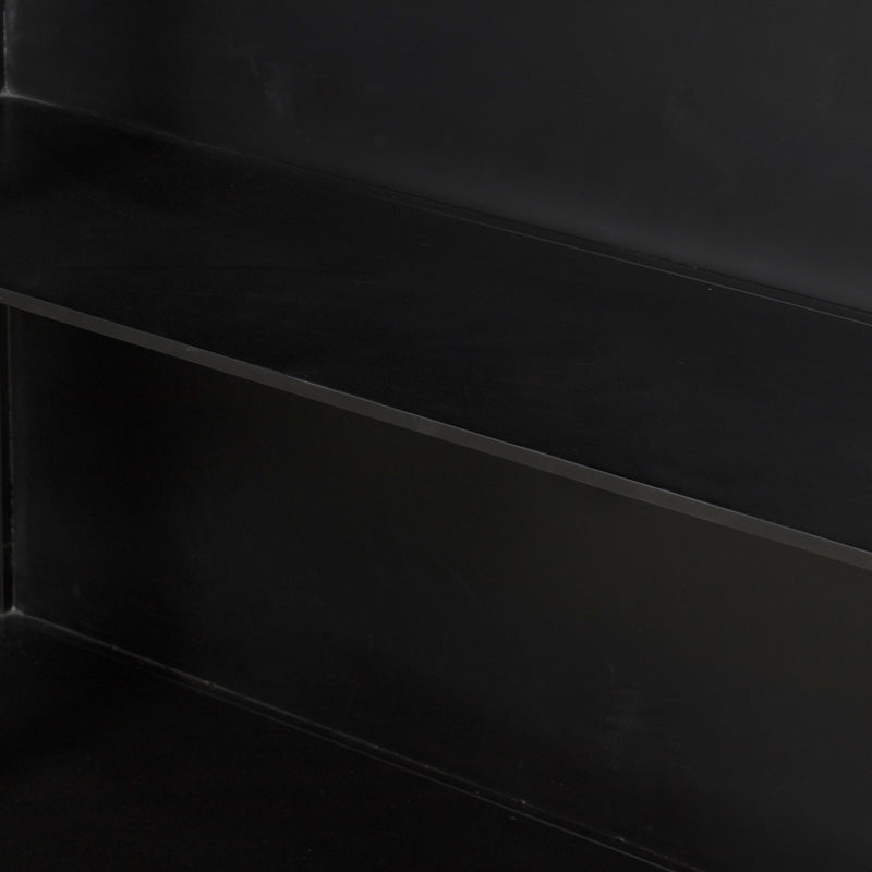 Belmont Black Wide Metal Cabinet | ready to ship!