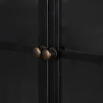 Belmont Black Wide Metal Cabinet | ready to ship!