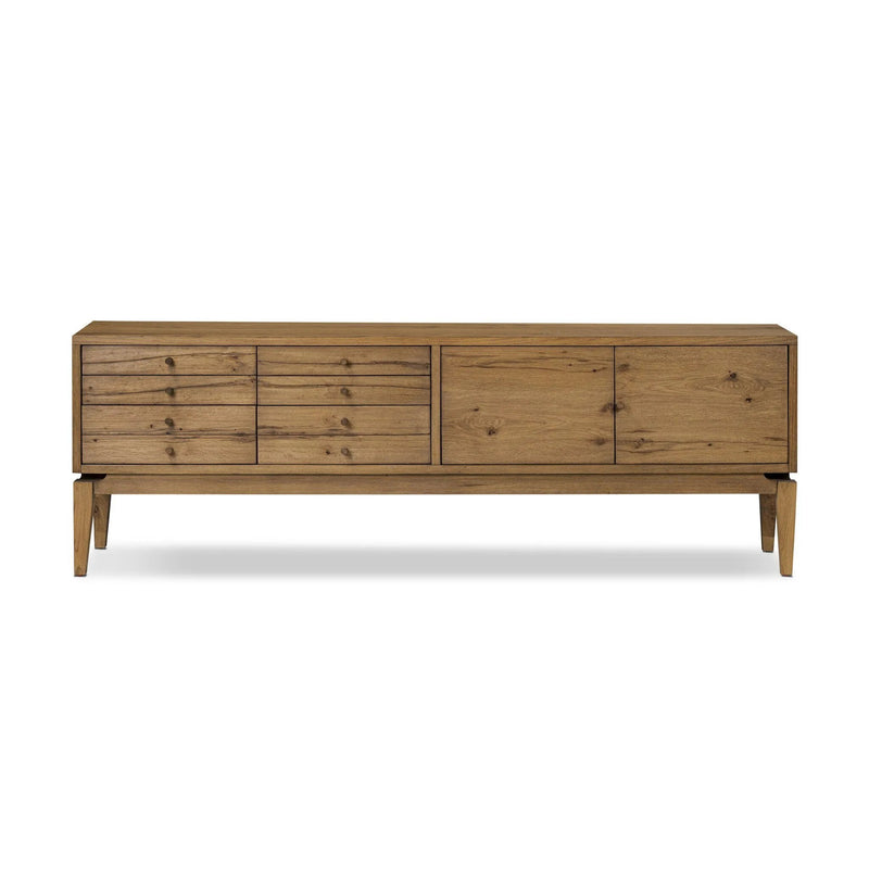 Bergstrom Warm Natural Oak Veneer Media Console | ready to ship!