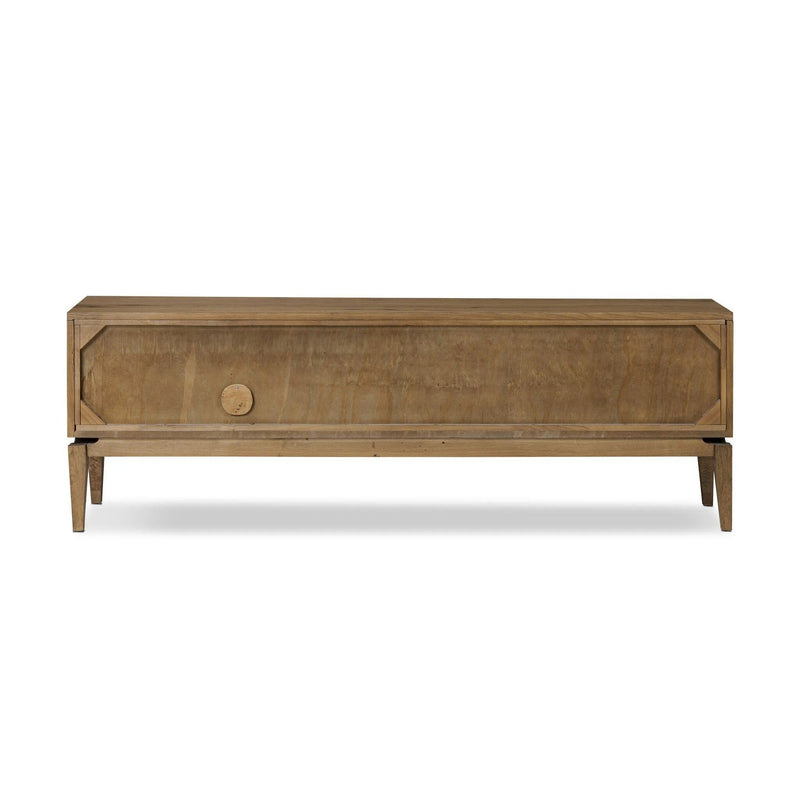 Bergstrom Warm Natural Oak Veneer Media Console | ready to ship!