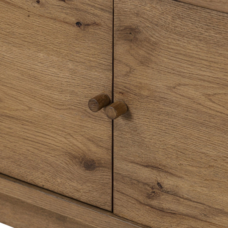 Bergstrom Warm Natural Oak Veneer Media Console | ready to ship!