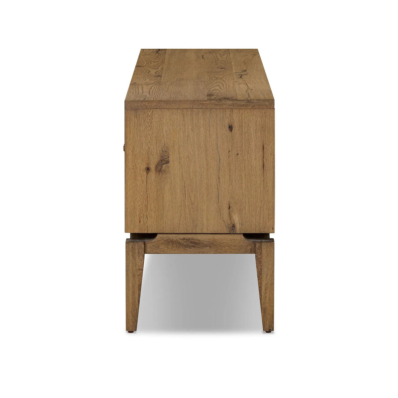 Bergstrom Warm Natural Oak Veneer Media Console | ready to ship!