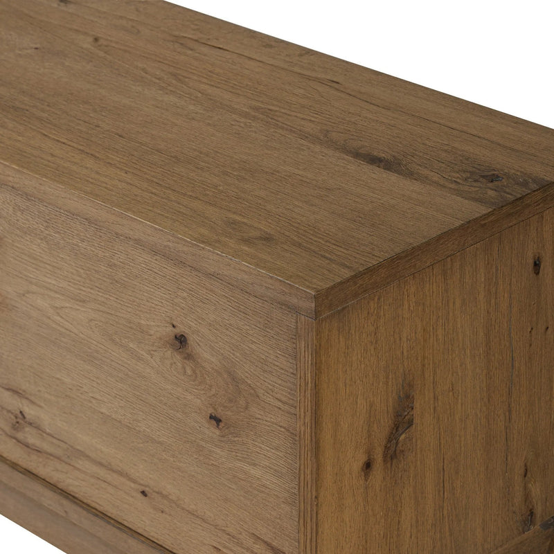 Bergstrom Warm Natural Oak Veneer Media Console | ready to ship!