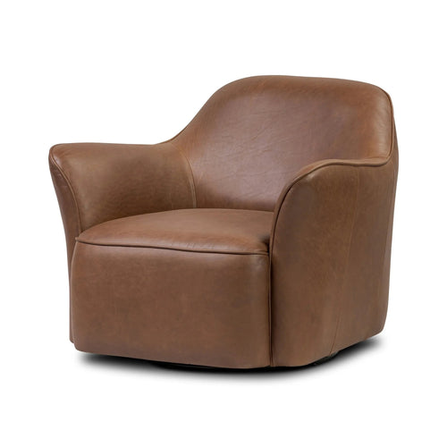 Bethany Dulane Mahogany Swivel Chair | shipping 08/10/2025