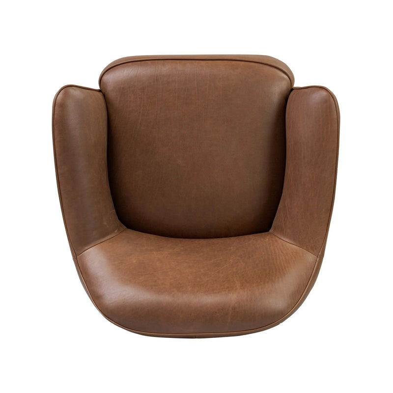 Bethany Dulane Mahogany Swivel Chair | shipping 08/10/2025