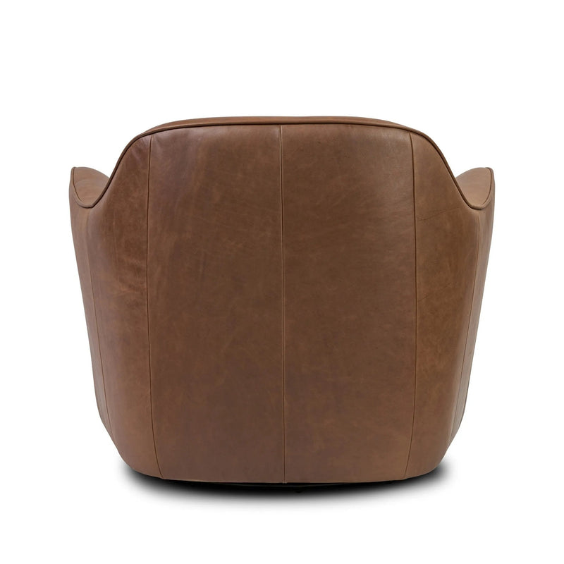 Bethany Dulane Mahogany Swivel Chair | shipping 08/10/2025