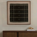 Bhujodi Chocolate With Rustic Walnut Textile | ready to ship!