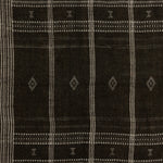 Bhujodi Chocolate With Rustic Walnut Textile | ready to ship!