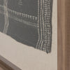 Bhujodi Chocolate With Rustic Walnut Textile | ready to ship!