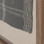 Bhujodi Chocolate With Rustic Walnut Textile | ready to ship!