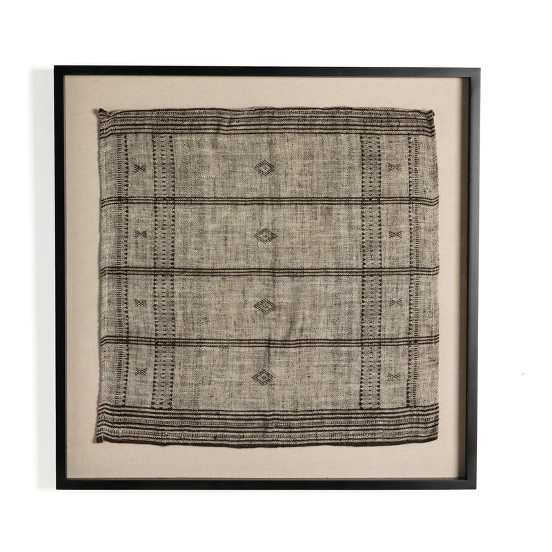 Bhujodi Mocha With Rustic Walnut Textile | shipping 6/11/2025