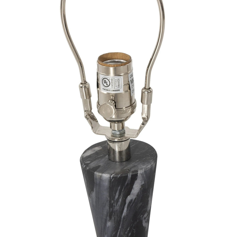 Bibianna Black Italian Marble Table Lamp | ready to ship!