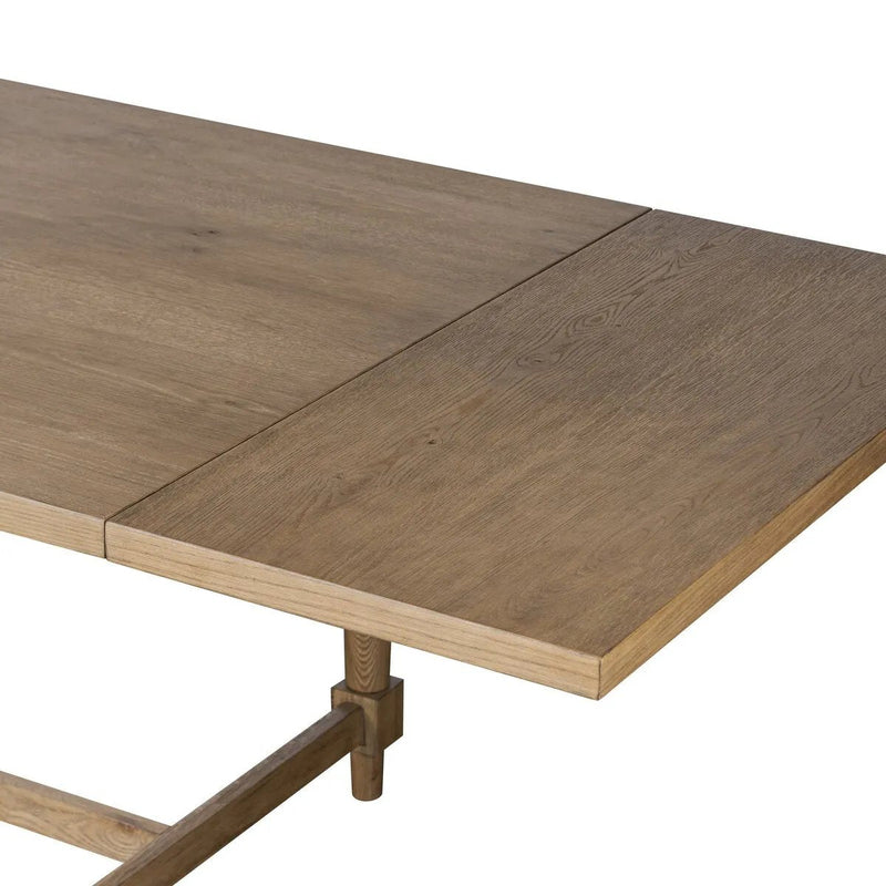 Blinn Worn Oak Veneer Extension Dining Table | shipping 8/18/2025