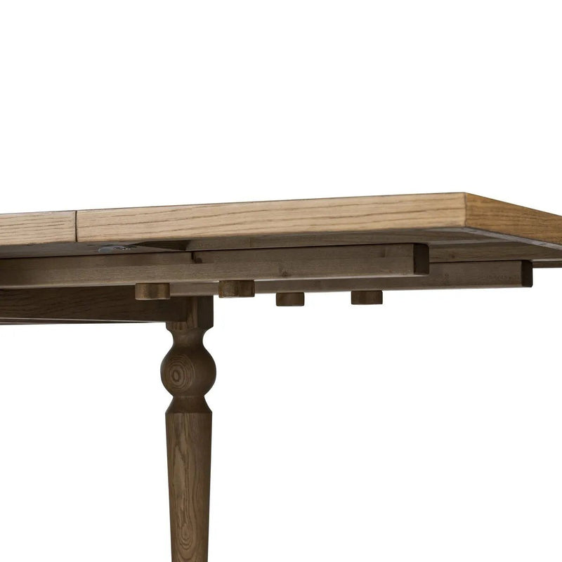 Blinn Worn Oak Veneer Extension Dining Table | shipping 8/18/2025