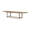 Blinn Worn Oak Veneer Extension Dining Table | shipping 8/18/2025