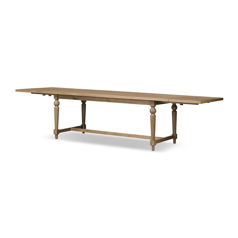 Blinn Worn Oak Veneer Extension Dining Table | shipping 8/18/2025