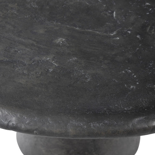 Bonnie Textured Black Concrete Coffee Table | shipping 6/3/2025