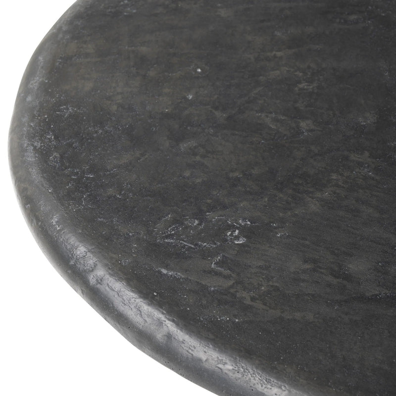 Bonnie Textured Black Concrete Coffee Table | shipping 6/3/2025
