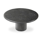 Bonnie Textured Black Concrete Coffee Table | shipping 6/3/2025