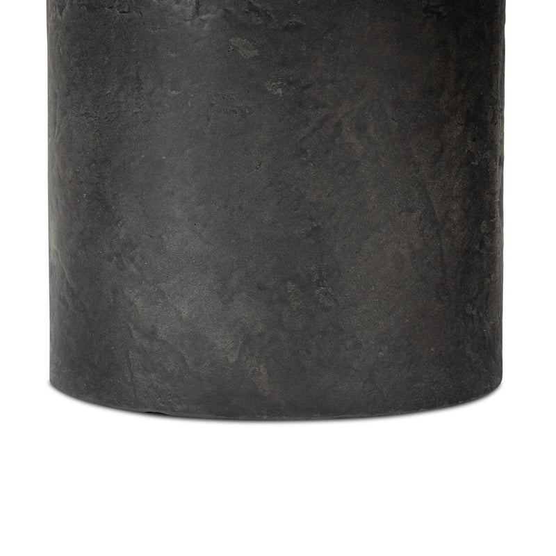 Bonnie Textured Black Concrete Coffee Table | shipping 6/3/2025