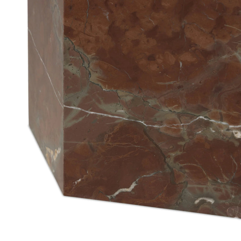 Brando Smoke and Russet Marble End Table | ready to ship!