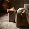 Brando Smoke and Russet Marble End Table | ready to ship!
