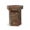 Brando Smoke and Russet Marble End Table | ready to ship!