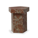 Brando Smoke and Russet Marble End Table | ready to ship!