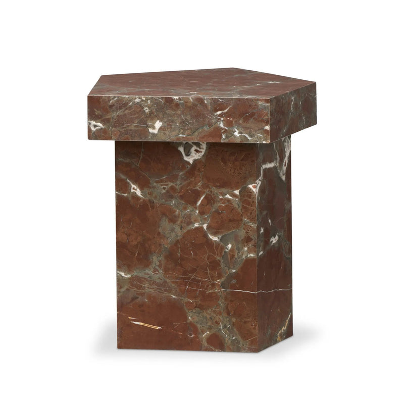 Brando Smoke and Russet Marble End Table | ready to ship!