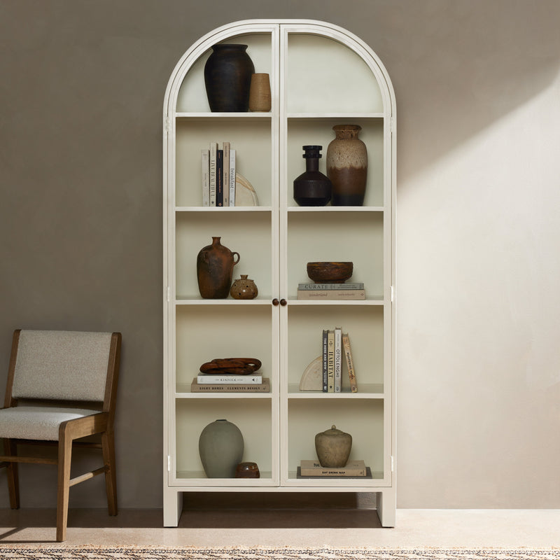 Breya Cream Powder Coat Cabinet | ready to ship!
