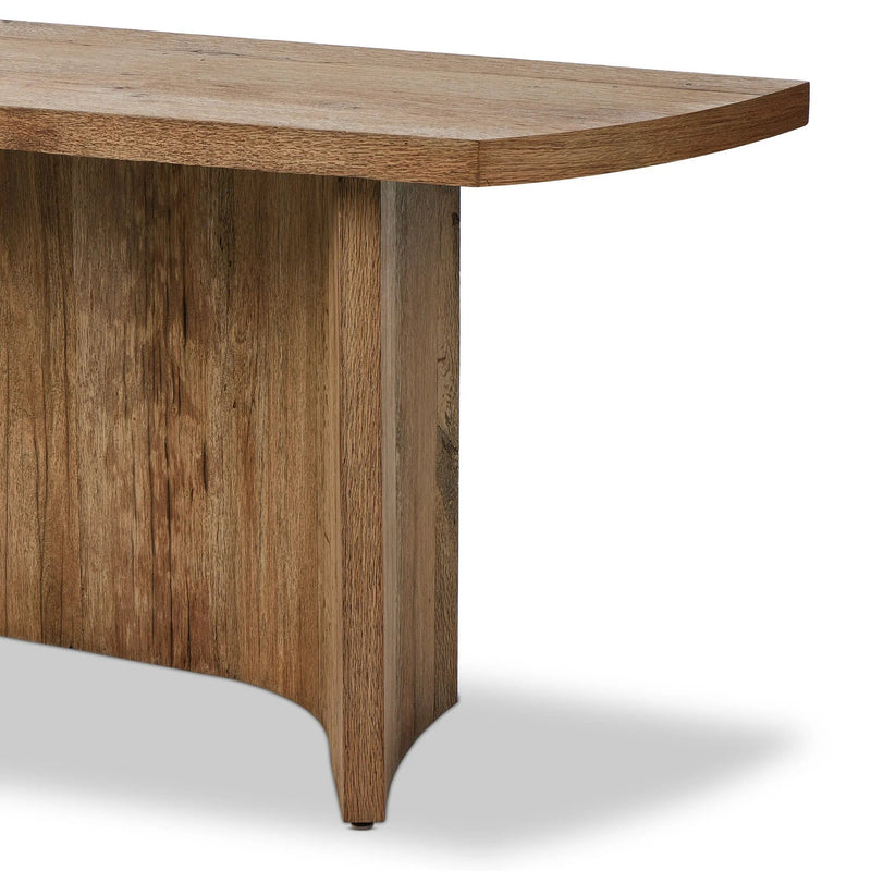Brinton Rustic Oak Veneer Console Table | ready to ship!